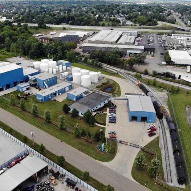Aerial View of the Processing Plant